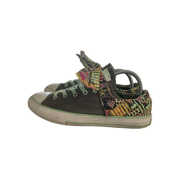 Converse Junior Size 5 Multicolor Graphic Pattern Canvas Low-Top Sneakers - Picture 3 of 8